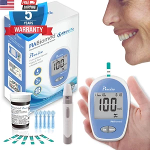 Precisa - Blood Glucose Monitor Kit, 50 Glucometer Strips, 50 Lancets, 1 Blood S - Picture 1 of 11