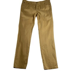 Meyer Chino Dublin Pants Mens Size 54 (38x 32.5") Brown Mustard Slim Fit Office - Picture 1 of 16