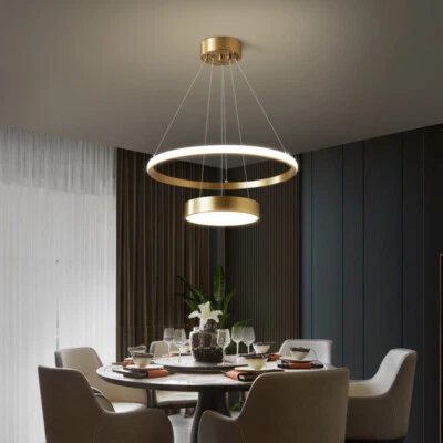 LED Pendant Light Bar Lamp Copper Ceiling Light Home Modern Chandelier Lighting - Image 1 of 4