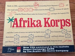 Afrika Korps Avalon Hill 1980 WWII 600 - Picture 1 of 16