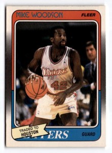 1988 Fleer Mike Woodson  TR 63 Houston Rockets