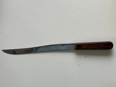 "Cuchillo Cattaraugus vintage hoja de 8"" mango marrón" Foto 1 de 4
