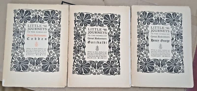 Little Journeys to the Homes of Great Reformers Feb, March, & April 1907 Mags. Foto 1 de 4