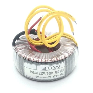 1Pc 30W Input 220V 50Hz Output 9V Power Amplifier Toroidal Transformer - Picture 1 of 4