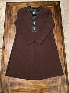 Vintage Steve Fabrikant Neiman Marcus Size 10 Wool Knit Dress - Picture 1 of 7