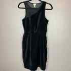 H&M Velvet Sheath Dress Women's Black Size 4