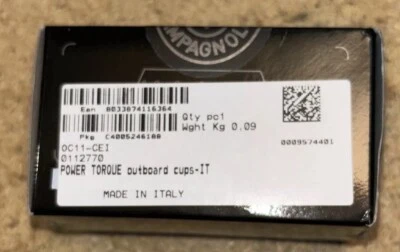 NOS Campagnolo Power Torque Outboard Cups Italian Thread EPS Compatible - Image 1 of 4