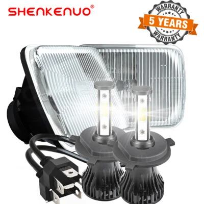 For Sterling Truck A9500 LT9500 1999-2008 7x6" LED Headlights Sealed Hi/Lo BEAM - Image 1 of 4