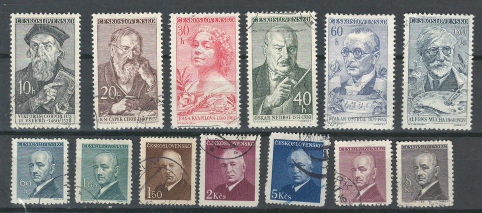 Checoslovaquia Europa Famosos Conjuntos Estampillas Coleccionables Usadas LOTE (Cesk 434) Foto 1 de 1