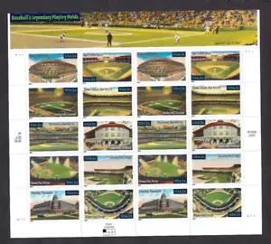US Scott# 3519a 2001 34c Booklet Pane of 20 Baseball Fields V1111 UL MNH VF - Picture 1 of 2