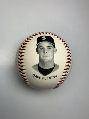Seattle Mariners VINTAGE Ball Dave Fleming 1993 Authentic MLB Good Condition Cover