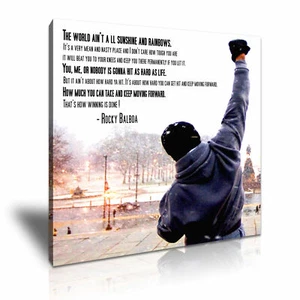 Rocky Balboa Film Leinwand Modern Home Office Kunst Wand Deko ~ viele Größen - Bild 1 von 7