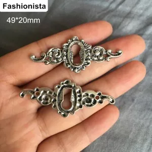 bocchetta colore argento decorazione restauro mobile cassetto porta legno - Foto 1 di 1