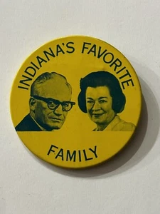 1964 Barry & Mrs. Goldwater Indiana’s Favorite Picture 3” Litho Campaign Button - Picture 1 of 1