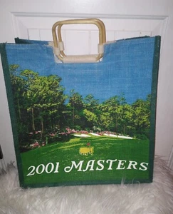 Bolsa de Golf Augusta National 2001 Vintage Masters Madera de Arpillera Mano 17.5X17.5X7 - Imagen 1 de 24