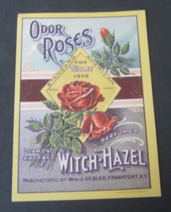 Vecchio Vintage anni '20 - ROSA - ETICHETTA NOCCIOLA STREGA PROFUMATA - NUOVO ANNO - Foto 1 di 1