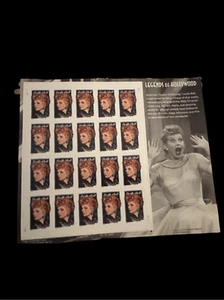 US Stamp - 2001 Lucille Ball - 20 34c Stamp Sheet F/VF MNH #3523 - Picture 1 of 3
