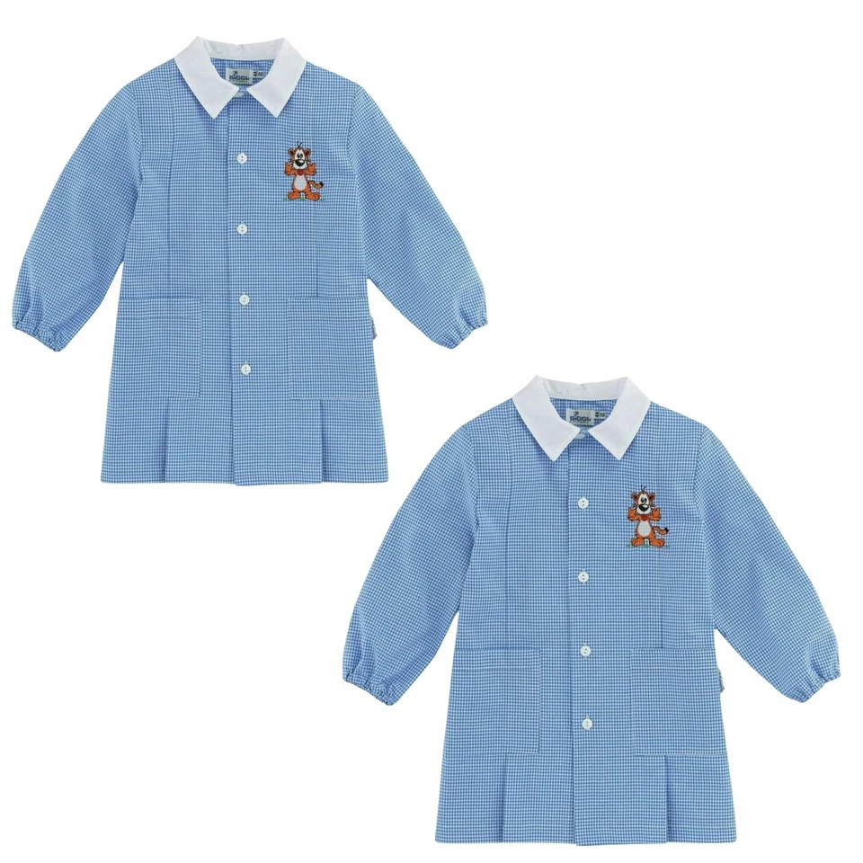 Grembiulini Siggi Asilo Scozzese Set 1 o 2 Pezzi da 2 a 7 Anni Bambina e Bambino - Immagine 1 di 1