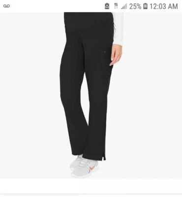 Pantalones exfoliantes med couture. MATERNIDAD. Talla 3x. Suave. Ropa de trabajo negra de pierna recta.  Foto 1 de 4