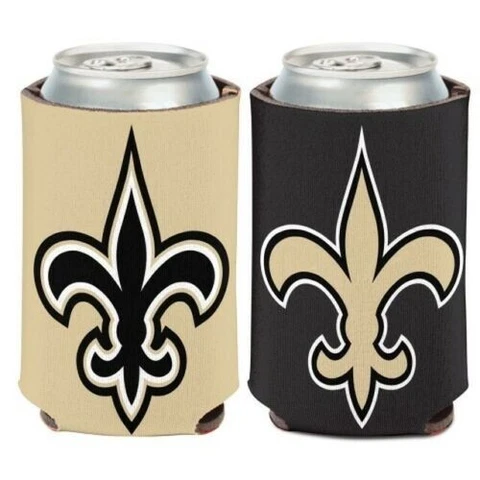 New Orleans Saint Can Cooler Two Sided Design NFL Collapsible Koozie Cover