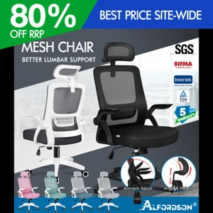 ALFORDSON Mesh Office Chair Computer Seat Executive Study Work Gaming - Picture 1 of 82