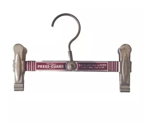 Morley's Press-Guard Adjustable Vintage Metal Coat Hanger Retro Display - Foto 1 di 1