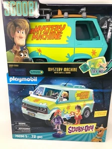 Set da gioco furgone Scooby Doo Mystery Machine figure veicolo giocattoli bambini pacchetto 2 furgoni - Foto 1 di 3