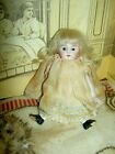 Antique All Bisque Dollhouse Size 4 1/2" Mignonette Doll All Original, Excellent