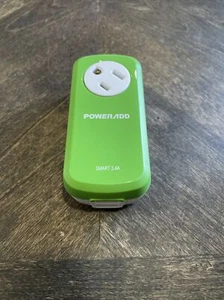 360° Electrical Outlet Green Power Strip With 2 Port USB Wall Charger - Picture 1 of 6