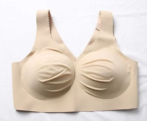 Evelyn Bobbie Women's Wireless Evelyn Bra LC7 Size: Extra Large Color: Sand NWT - Picture 1 of 4