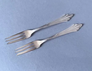 WMF compartimentos patrón de compartimentos * 2 tenedores para pasteles * plata 90 / plateado 14,8 cm - Imagen 1 de 3