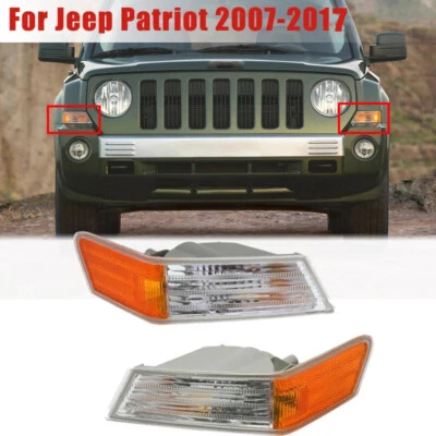 2x Luz de estacionamiento delantera intermitente lámpara direccional para Jeep Patriot 68004180AC Foto 1 de 4