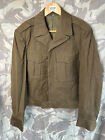 Original US Army Jacket OD Ike Jacket WW2 - Vietnam Pattern 38&quot; Large 1948 Dated