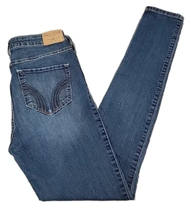 Hollister Super Skinny Girls Size 5R W27 L31(27x29) High Rise Stretch Blue Jeans - Picture 1 of 15