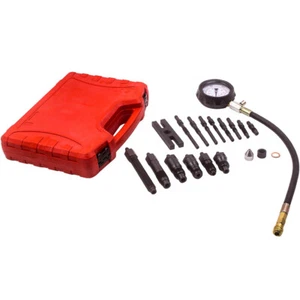 16X DIESEL ENGINE CYLINDER PRESSURE COMPRESSION TEST TESTER KIT CAR TOOL SET - Picture 1 of 12