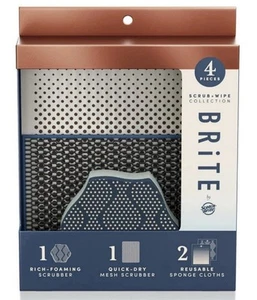4x Brite by Scotch-Brite Limited Edition 4-Piece Collection. Free Shipping! - Bild 1 von 9