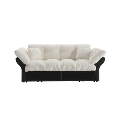 Sofá-cama sofá-cama loveseat queen size sofá-cama conversível sofá-cama de veludo - Imagem 1 de 4