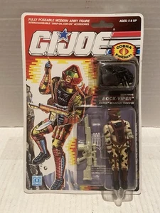 GI Joe 3,75" Hasbro 1990 Actionfigur Rock Viper geöffnet Zubehör versiegelt Fig - Bild 1 von 19