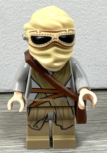 Lego Star Wars Rey Jakku Minifigur mit Maske & Tasche sw0677 - Bild 1 von 5