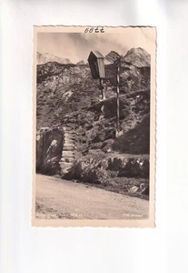 F6326) Ansichtskarte, ARLBERG Arlbergpasshöhe Straße und Holzkreuz ALT - Bild 1 von 2