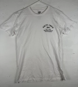 Talla S - Camiseta blanca con gráfico con logotipo de ballena natación fregadero salado - Imagen 1 de 6