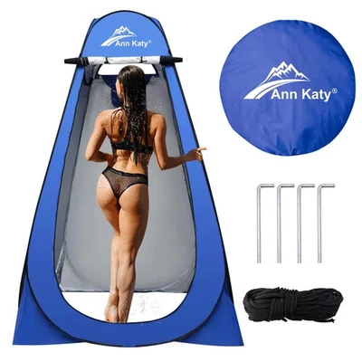 Carpas de ducha de privacidad emergentes para acampar, tienda cambiadora de vestidor portátil, plegable... Foto 1 de 4