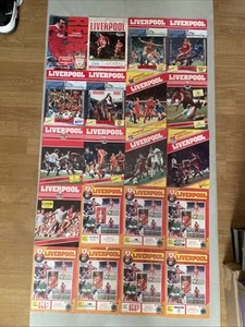 Liverpool 20 Match Programmes 1980’s Joblot Bundle - Picture 1 of 9