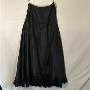 Lillie Rubin Skirt Victor Costa S Black Long Maxi Formal 80s Vintage Victorian - Picture 1 of 8