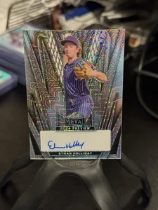 2024 Leaf Metal Baseball Ethan Holliday Purple Mojo Autograph /9 Color Match - Picture 1 of 2
