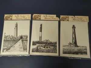 North Carolina Historical Lighthouses Pen Ink Prints by Jerry Miller - Picture 1 of 10