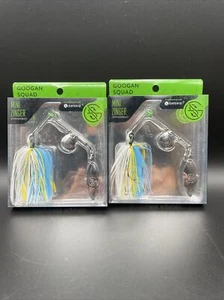 Lot Of 2 Googan Squad Zinger Spinnerbait Willow Colorado Blade 1/4 OZ SEXY SHAD - Picture 1 of 2