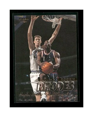 1997-98 Fleer Houston Rockets Basketball Card #262 Rodrick Rhodes Rookie - Image 1 of 2