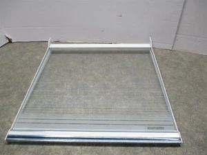 KENMORE REFRIGERATOR GLASS SHELF BLUE/SILVER PART # 2304542 2148237 - Picture 1 of 1