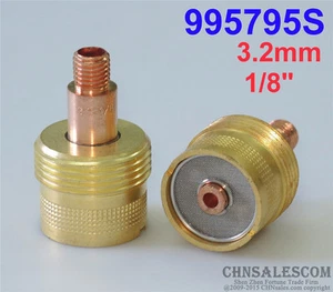 2 pcs 995795S Large Gas Len Collet Bodys for Tig Torch WP-9/20/25 3.2mm 1/8" - Picture 1 of 4